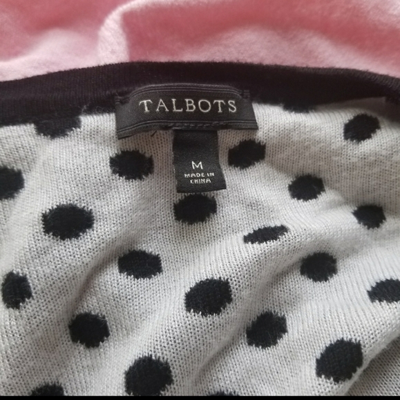 ❣️Medium Talbots soft cropped polkadot sweater - Picture 6 of 7